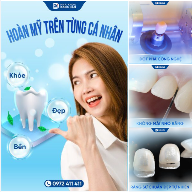 Bọc răng sứ mài răng nhỏ xíu đã là câu chuyện cũ của rất nhiều năm về trước. Tại Nha khoa Đông Nam, bọc răng sứ luôn nói KHÔNG với mài nhiều răng, bảo tồn răng gốc tối đa.
