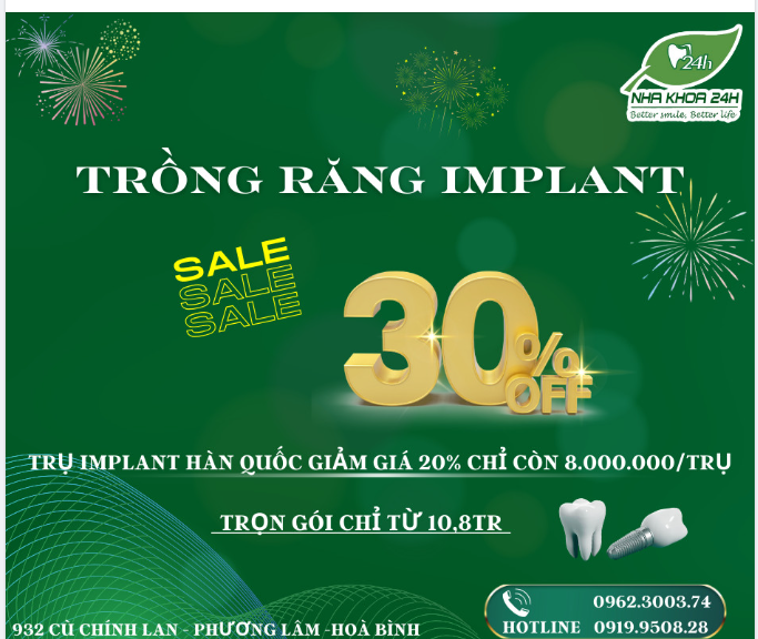 TRỒNG RĂNG IMPLANT - LÀM MỘT LẦN, ĂN NHAI CHẮC KHOẺ TRỌN ĐỜI!