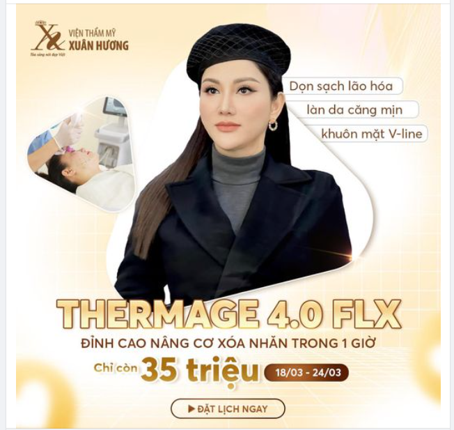 Thermage 4.0 FLX zá tốt nhất từ trước đến nay - chỉ còn 35 triệu, áp dụng cho cả vùng mặt và cổ