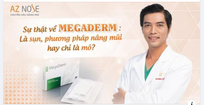 Megaderm - Liệu bạn đã hiểu đúng về loại vật liệu này trong nâng mũi??