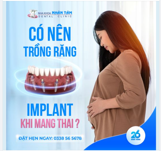 Có nên trồng răng implant khi mang thai?