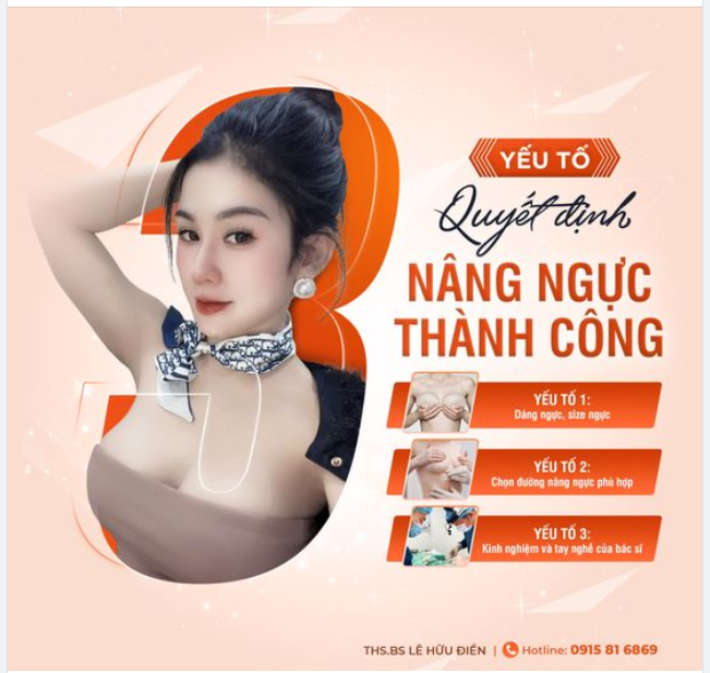 3 yếu tố quyết định nâng ngực thành công
