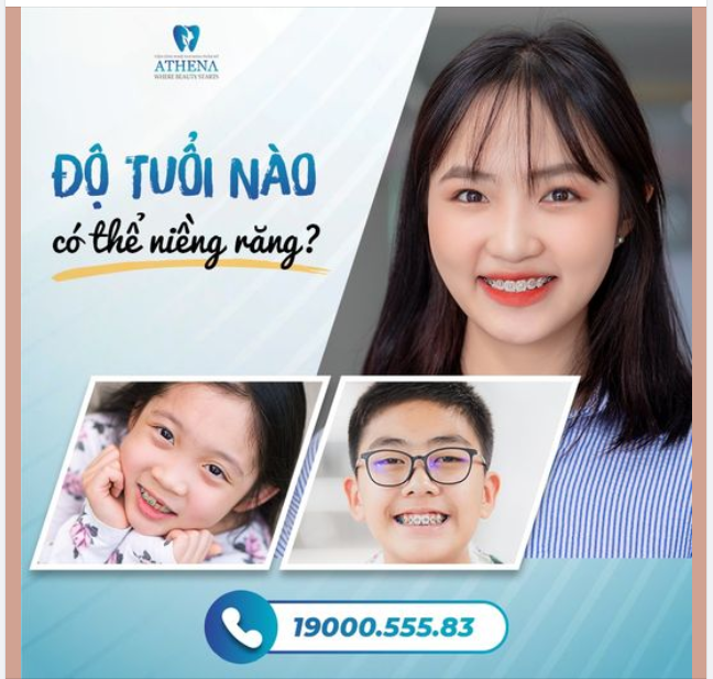 ĐỘ TUỔI NÀO CÓ THỂ NIỀNG RĂNG?