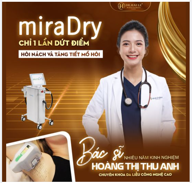 MiraDry - chỉ một lần trị dứt điểm hôi nách và tăng tiết mồ hôi