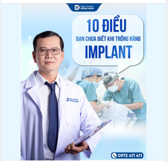 10 ĐIỀU CÓ THỂ BẠN CHƯA BIẾT KHI TRỒNG IMPLANT