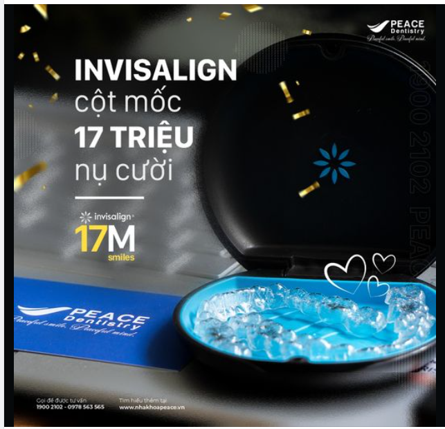 VỚI HƠN 17 TRIỆU NỤ CƯỜI ĐƯỢC BIẾN ĐỔI THÀNH CÔNG TRÊN TOÀN CẦU, Invisalign với nguồn dữ liệu khổng lồ có sẵn để thiết kế khay với độ chính xác cao, và cá nhân hóa cho từng trường hợp.