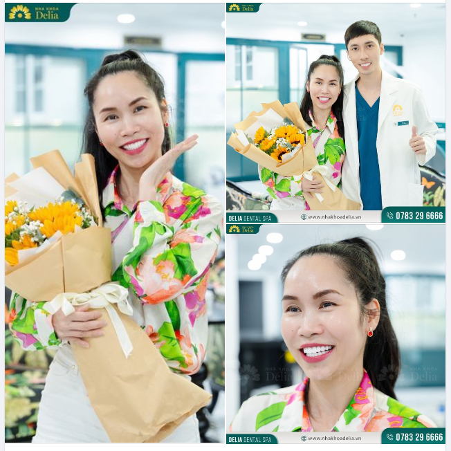 Thứ Bảy không thể ngọt ngào hơn với vẻ đẹp tỏa nắng từ nụ cười của chị Sherry Nguyễn, sau khi hoàn thiện bọc 20 răng sứ Orodent Bleach tại Delia Sài Gòn