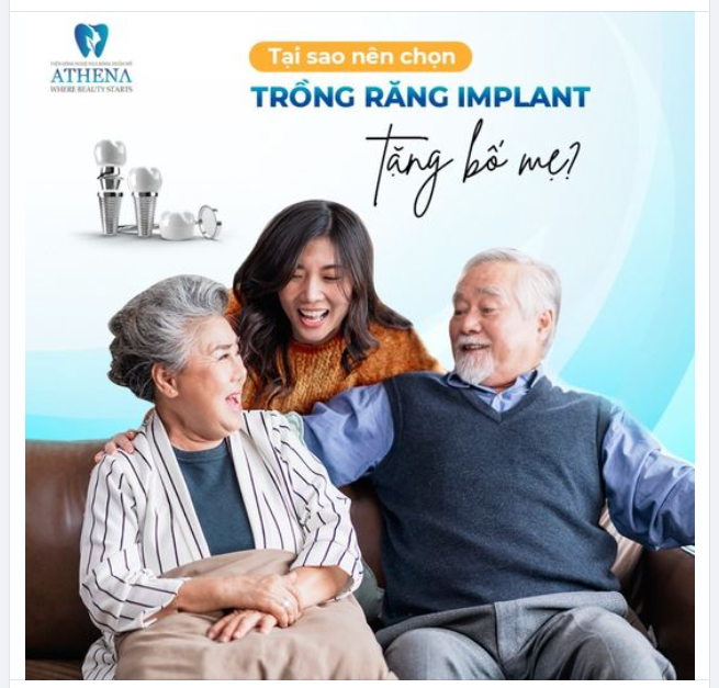 Tại sao nên chọn Trồng răng Implant dành tặng bố mẹ