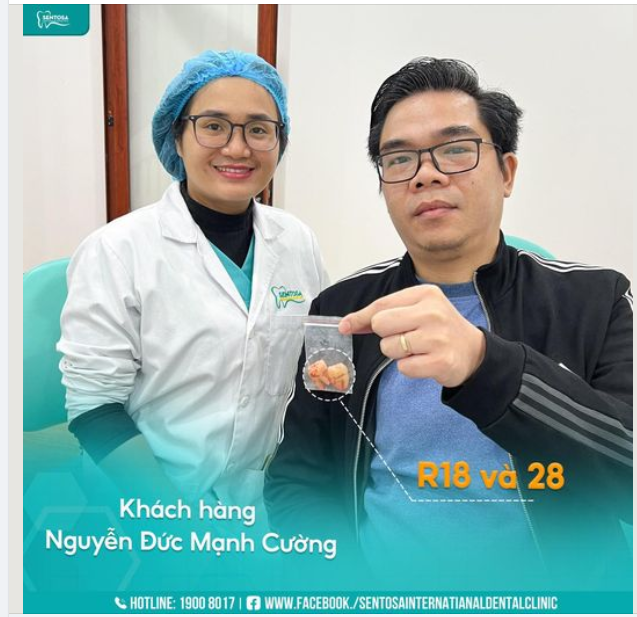 Nhổ bỏ 2 chiếc răng khôn hàm trên từ 5 phút/răng