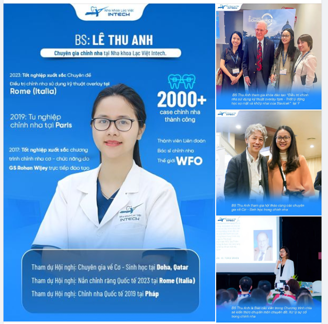 NIỀNG RĂNG CÙNG BÁC SĨ LÊ THU ANH - CHUYÊN GIA CHỈNH NHA QUỐC TẾ