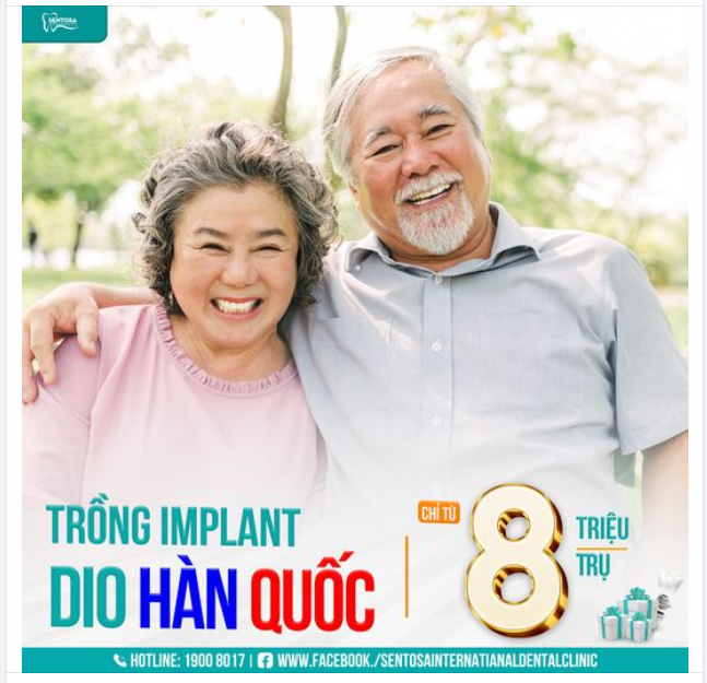 Từ 8 triệu: Trồng Implant Dio trọn gói từ 8 triệu