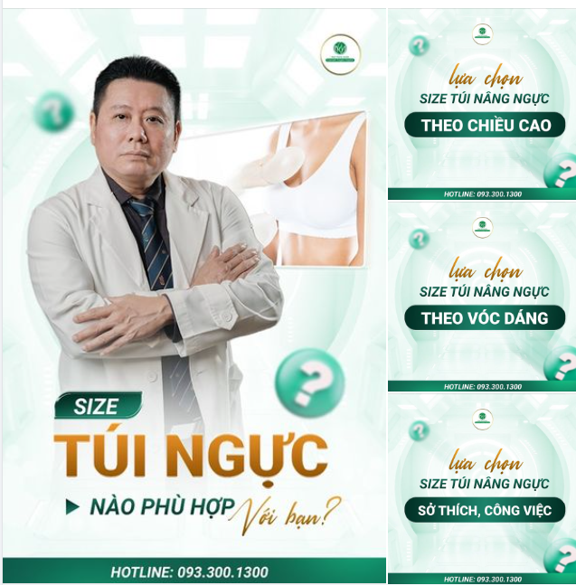 LOẠI SIZE TÚI NGỰC NÀO SẼ PHÙ HỢP VỚI BẠN