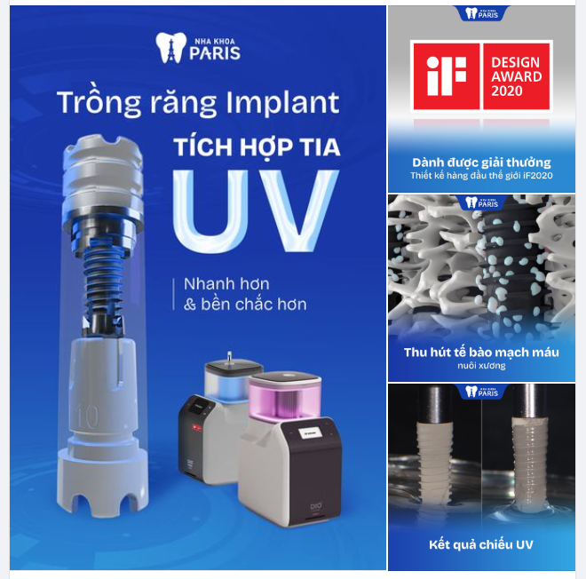 (MỚI) RA MẮT CÔNG NGHỆ TÍCH HỢP UV VÀO IMPLANT!
