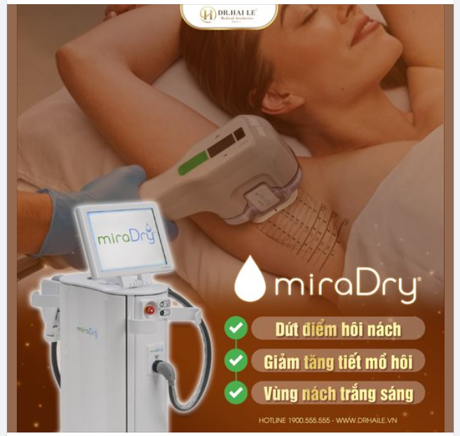MiraDry - công nghệ trị hôi nách số 1 thế giới