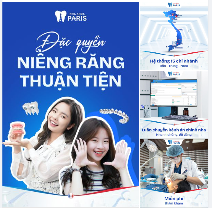 NIỀNG RĂNG THUẬN TIỆN VỚI HỆ THỐNG 15 CHI NHÁNH