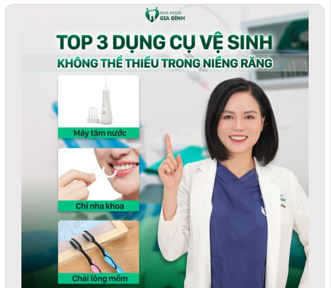 TOP 3 DỤNG CỤ VỆ SINH KHÔNG THỂ THIẾU TRONG NIỀNG RĂNG