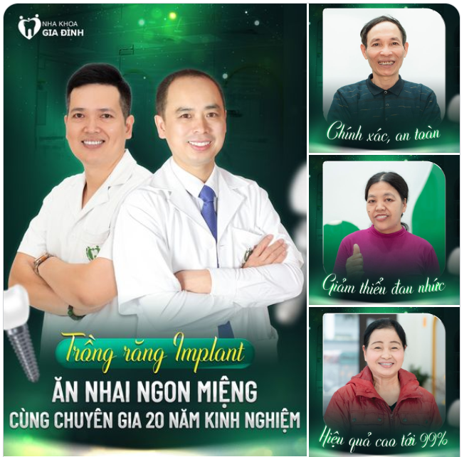 TRỒNG RĂNG IMPLANT - ĂN NHAI NGON MIỆNG CÙNG CHUYÊN GIA GẦN 20 NĂM KINH NGHIỆM