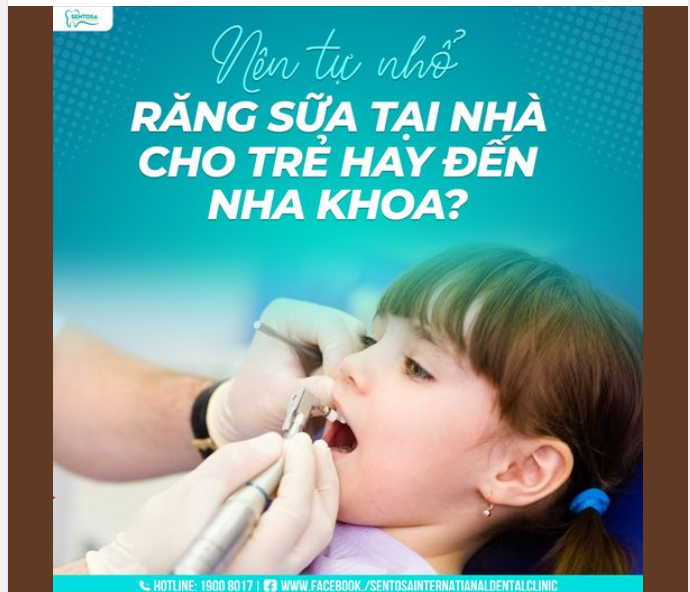 NÊN TỰ NHỔ RĂNG SỮA TẠI NHÀ CHO TRẺ HAY ĐẾN NHA KHOA?