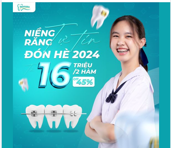 NIỀNG RĂNG TỰ TIN ĐÓN HÈ 2024 TỪ 16 TRIỆU/2 HÀM