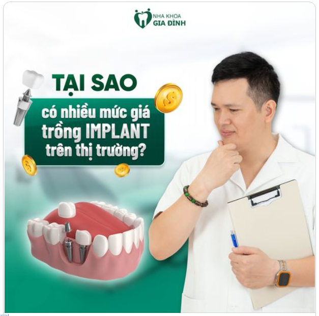 TẠI SAO CÓ NHIỀU MỨC GIÁ TRỒNG RĂNG IMPLANT TRÊN THỊ TRƯỜNG NHƯ VẬY?