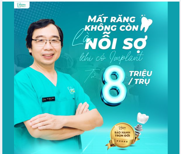MẤT RĂNG KHÔNG CÒN LÀ NỖI SỢ KHI CÓ IMPLANT