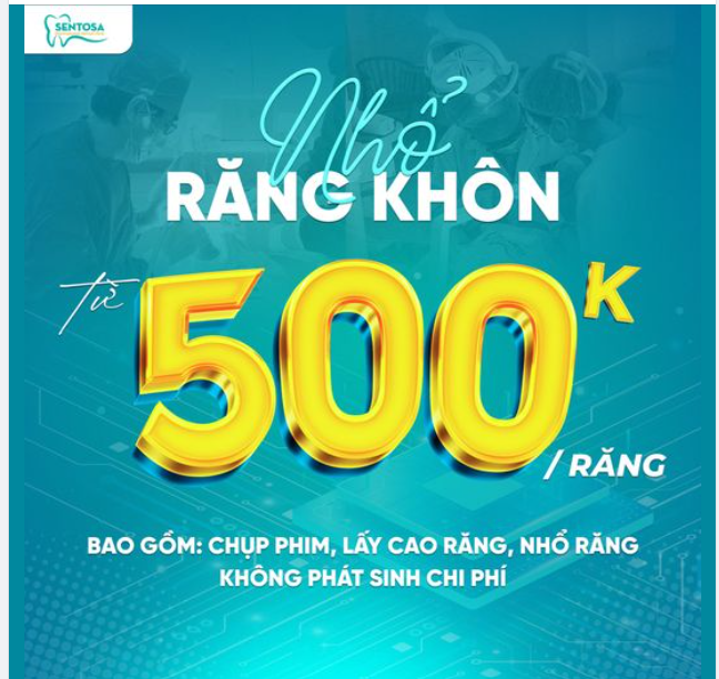 XỬ LÝ NHANH RĂNG KHÔN ĐAU NHỨC CHỈ TỪ 500K/RĂNG