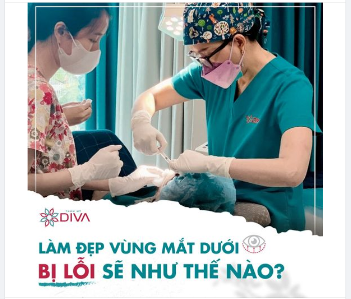 LÀM ĐẸP VÙNG MẮT DƯỚI BỊ LỖI SẼ NHƯ THẾ NÀO?