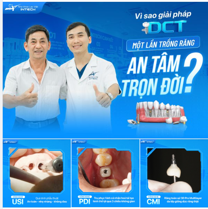 VÌ SAO GIẢI PHÁP DCT GIÚP KHÁCH HÀNG 1 LẦN TRỒNG RĂNG, AN TÂM TRỌN ĐỜI?