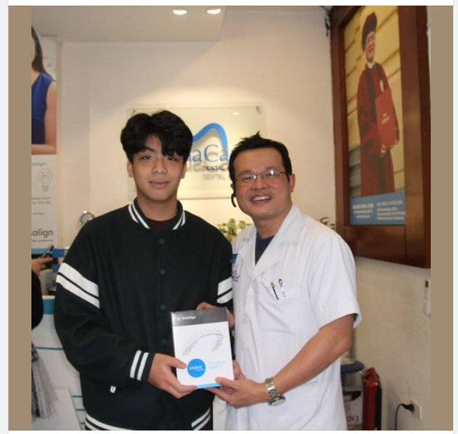 Chúc mừng bạn Cao Đức Tuấn đã kết thúc quá trình chỉnh nha của mình