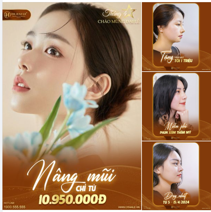  Cơ hội để bạn có thể từ biệt chiếc mũi thấp tẹt, nhiều khuyết điểm và sở hữu ngay dáng mũi cao bay, đẹp sang không sến đến từ Dr.Hải Lê đã đến rồi đây!