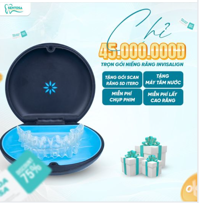 NIỀNG RĂNG TRONG SUỐT INVISALIGN CHỈ 45 TRIỆU