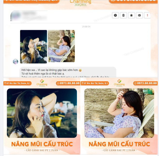 Nàng khách cứ xuýt xoa bảo với Charming rằng gặp được bs Khanh là nàng được "vịt hóa thiên nga". Nhưng Charming thì thấy khác đó nha.