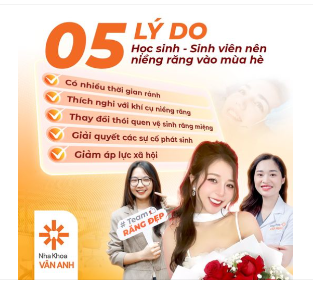 TẠI SAO HỌC SINH - SINH VIÊN NÊN NIỀNG RĂNG VÀO MÙA HÈ