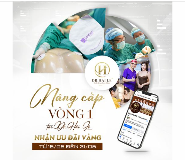 Đón chào mùa hè bằng hàng loạt ưu đãi hấp dẫn đến từ Dr.Hải Lê chỉ có trong tháng 5 này dành riêng cho dịch vụ Thẩm mỹ vòng 1 với túi Nano Chip Ergonomix.