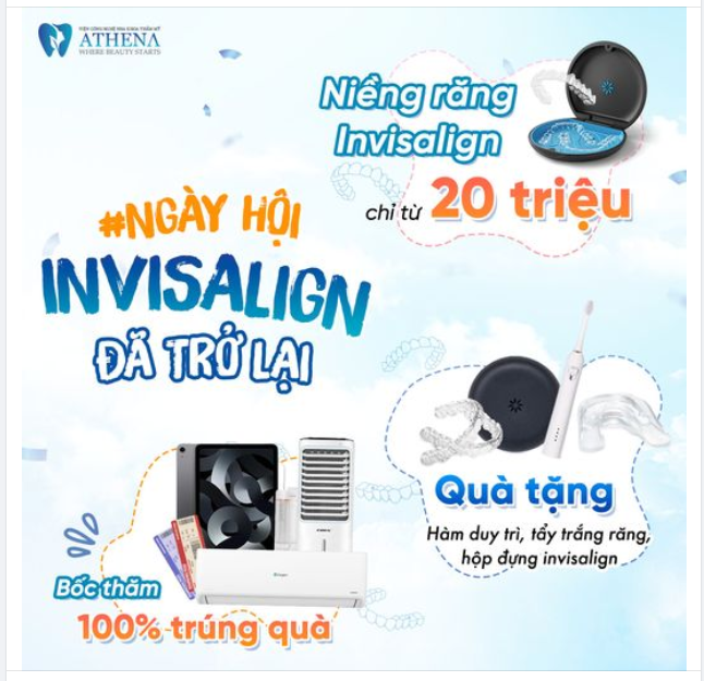NGÀY HỘI INVISALIGN ĐÃ QUAY TRỞ LẠI - "NIỀNG RĂNG VÔ HÌNH - TỰ TIN CHỤP HÌNH"