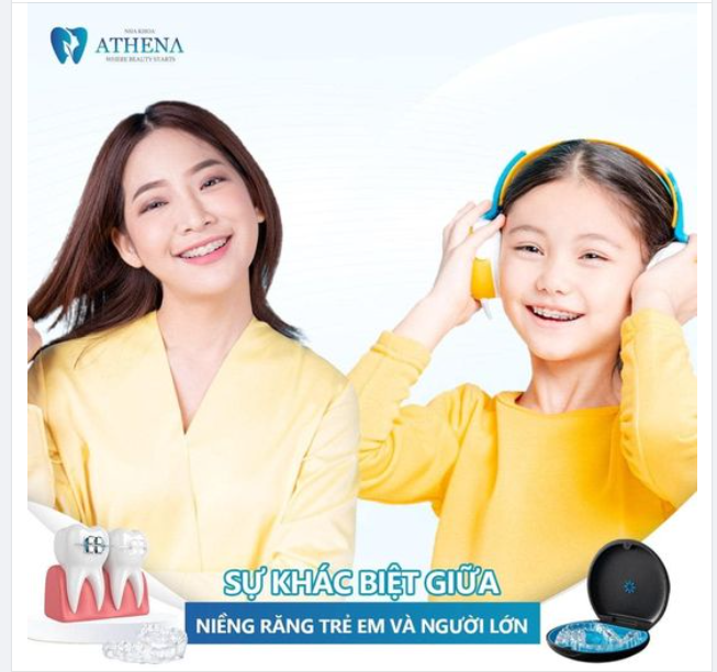 NIỀNG RĂNG TRẺ EM VỚI NIỀNG RĂNG NGƯỜI LỚN KHÁC NHAU NHƯ THẾ NÀO?
