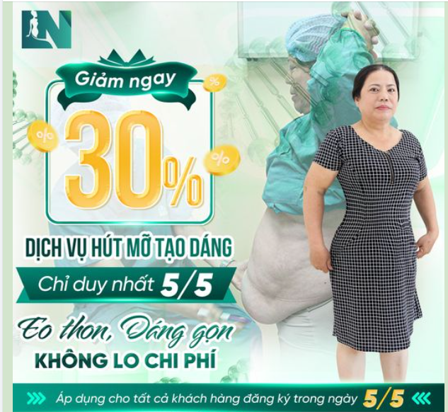 THẢI SẠCH MỠ, TẠO HÌNH EO THON GIẢM SÂU 30%