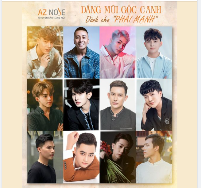 DÁNG MŨI GÓC CẠNH - DÀNH CHO "PHÁI MẠNH"