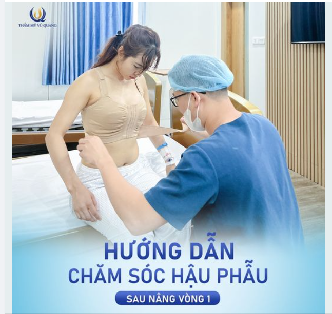 Hướng dẫn chăm sóc hậu phẫu sau nâng V1