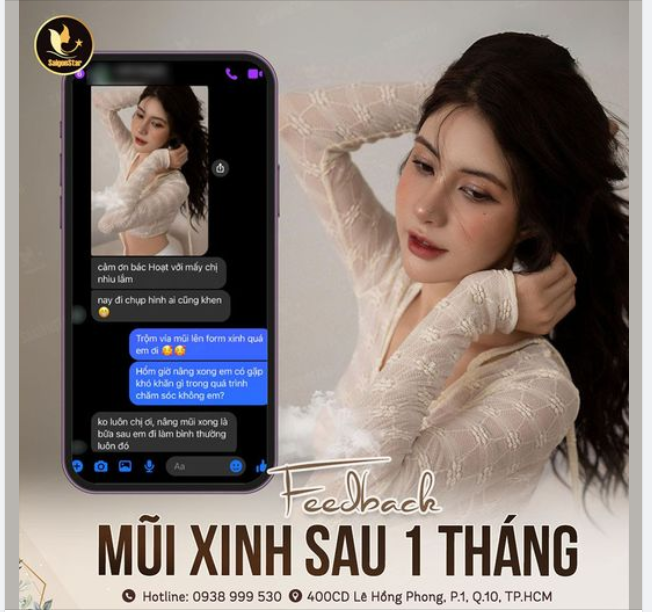  FEEDBACK MŨI ĐẸP MỌI GÓC SAU 1 THÁNG NÂNG MŨI