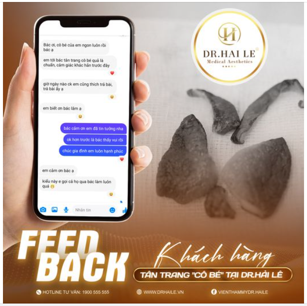 Feedback khách hàng tân trang "cô bé" tại Dr Hải Lê
