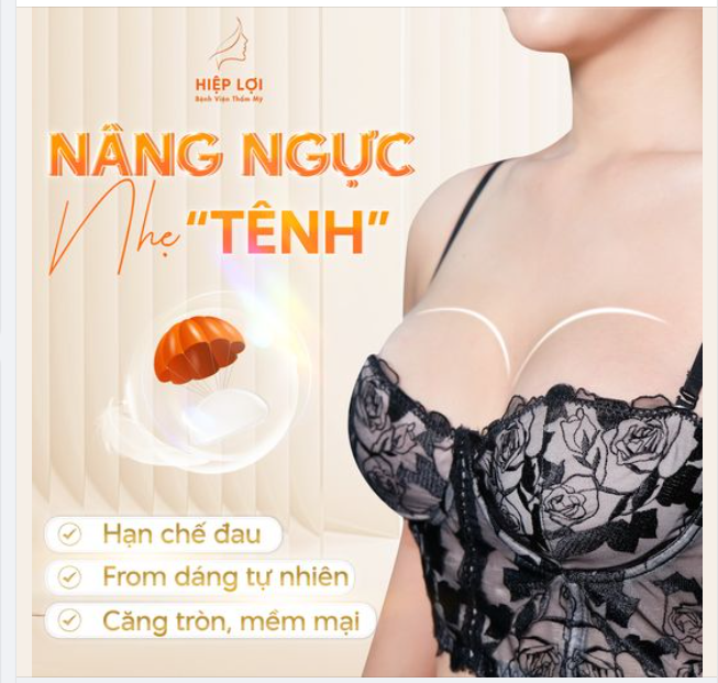 NÂNG NGỰC nhẹ "Tênh" - Trải nghiệm công nghệ mới.