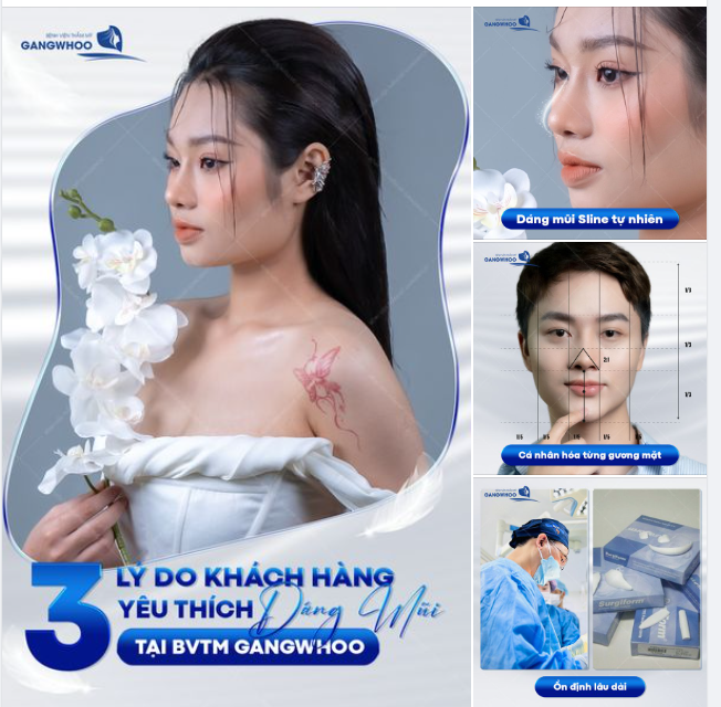 3 lý do khách hàng yêu thích dáng mũi tại BVTM Gangwhoo 