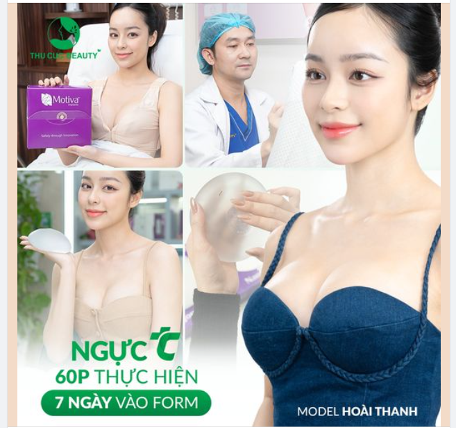 Sở hữu V1 căng mềm, tự nhiên Chọn Ngực TC