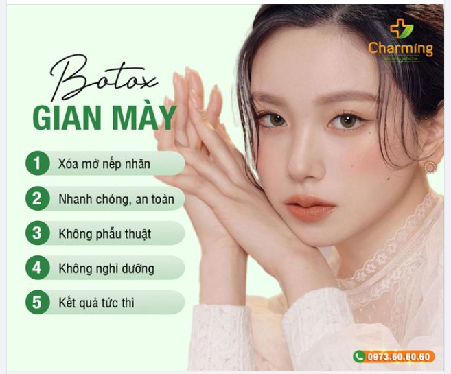 TIÊM BOTOX GIAN MÀY LÀ GÌ VÀ CÓ HIỆU QUẢ NHƯ THẾ NÀO?