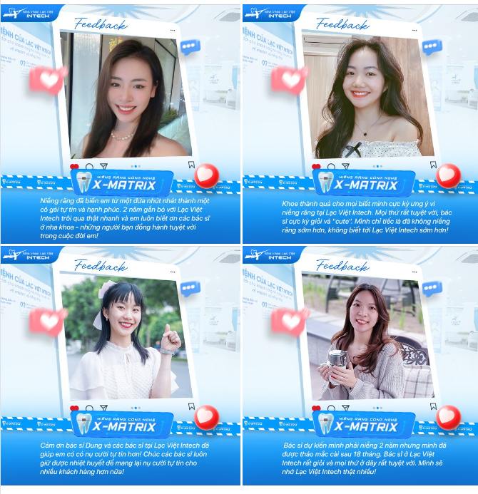 PHẢN HỒI CỰC “XỊN” TỪ KHÁCH HÀNG NIỀNG RĂNG X-MATRIX, TOÀN “FEEDBACK” 10 ĐIỂM!