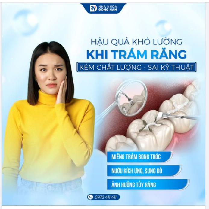 TRÁM RĂNG LÀ DỊCH VỤ CƠ BẢN NHƯNG KHÔNG PHẢI NƠI NÀO LÀM CŨNG TỐT