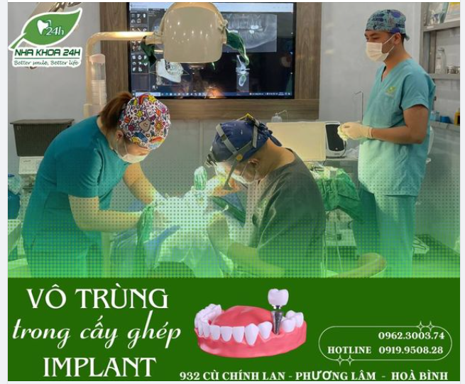 VÔ TRÙNG TRONG CẤY GHÉP IMPLANT