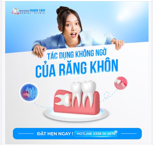 TÁC DỤNG KHÔNG NGỜ CỦA RĂNG KHÔN?