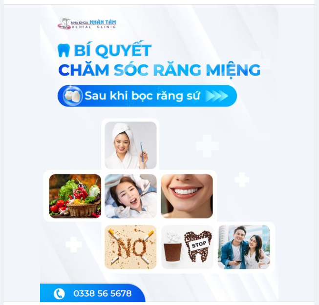Bí quyết chăm sóc răng miệng sau khi bọc răng sứ